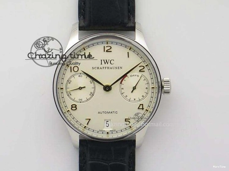 MIROTIME 0128 Fashionable Portuguese Real PR RG IW500701 ZF 1:1 Best Edition On Brown Leather Strap A52010 V 7302